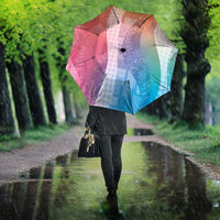 Polynesian Tribal Pattern Patchwork Picturesque Umbrella Holographic