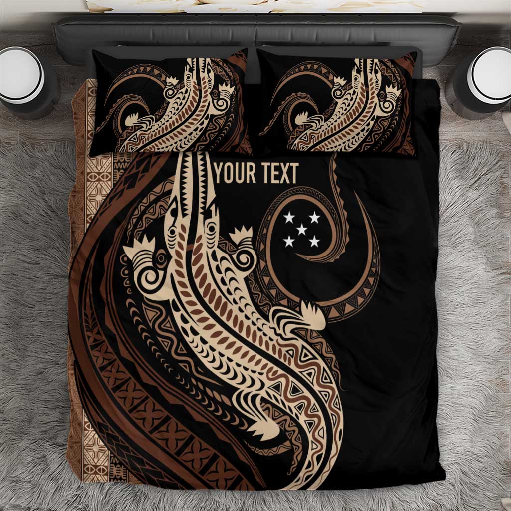 Personalized Solomon Islands Crocodile Bedding Set Hapi Isles - Independence Anniversary