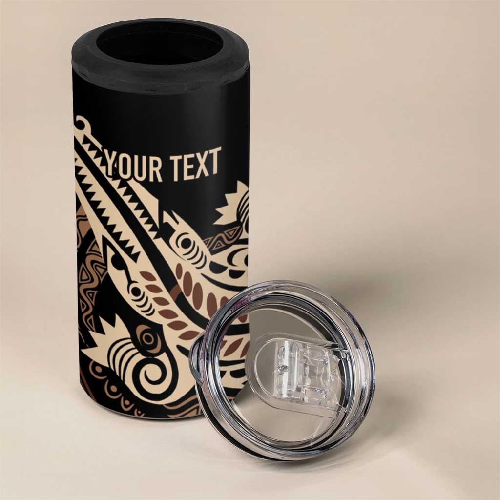 Personalized Solomon Islands Crocodile 4 in 1 Can Cooler Tumbler Hapi Isles - Independence Anniversary