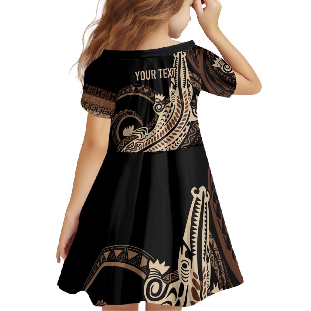 Personalized Solomon Islands Crocodile Family Matching Long Sleeve Bodycon Dress and Hawaiian Shirt Hapi Isles - Independence Anniversary