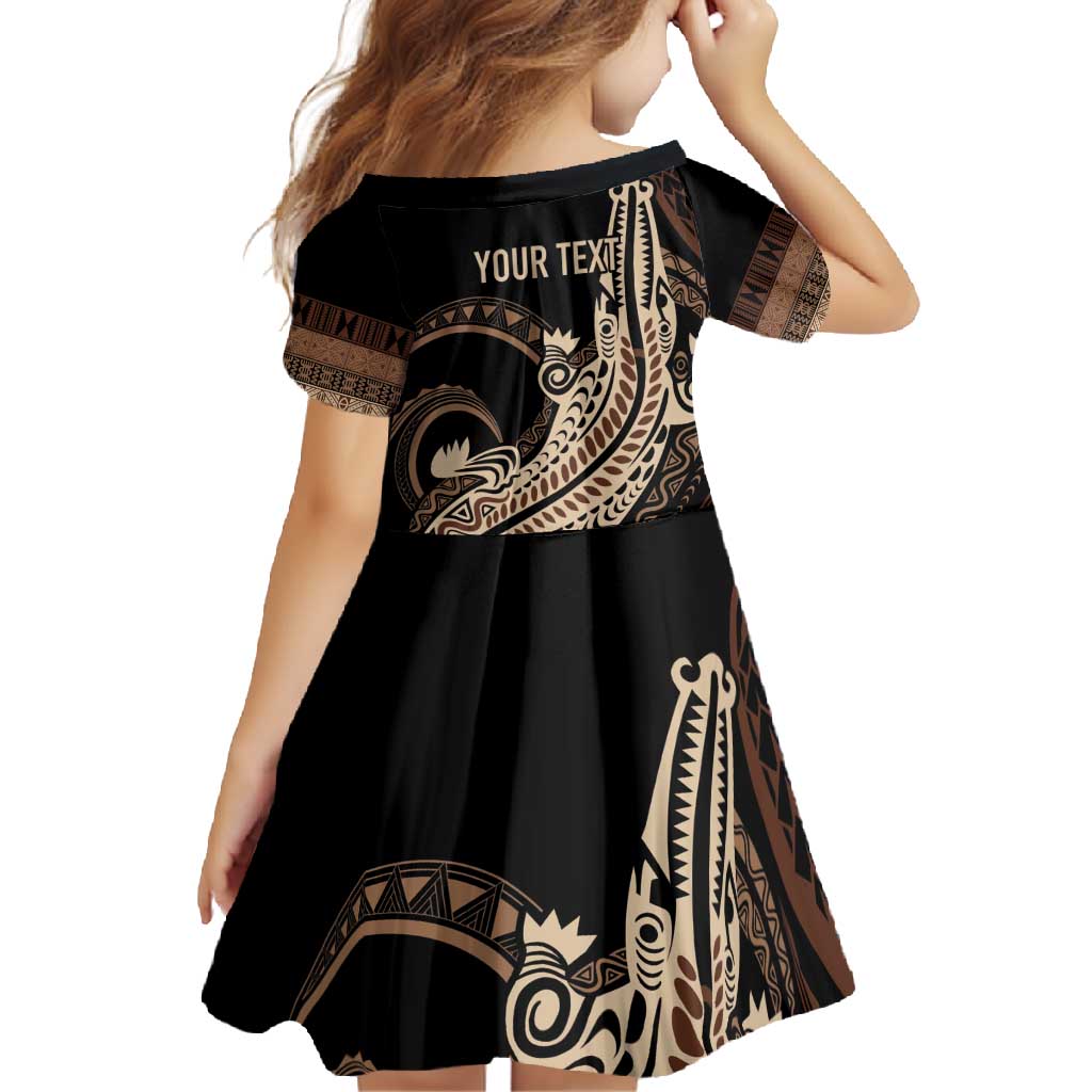 Personalized Solomon Islands Crocodile Family Matching Off Shoulder Maxi Dress and Hawaiian Shirt Hapi Isles - Independence Anniversary