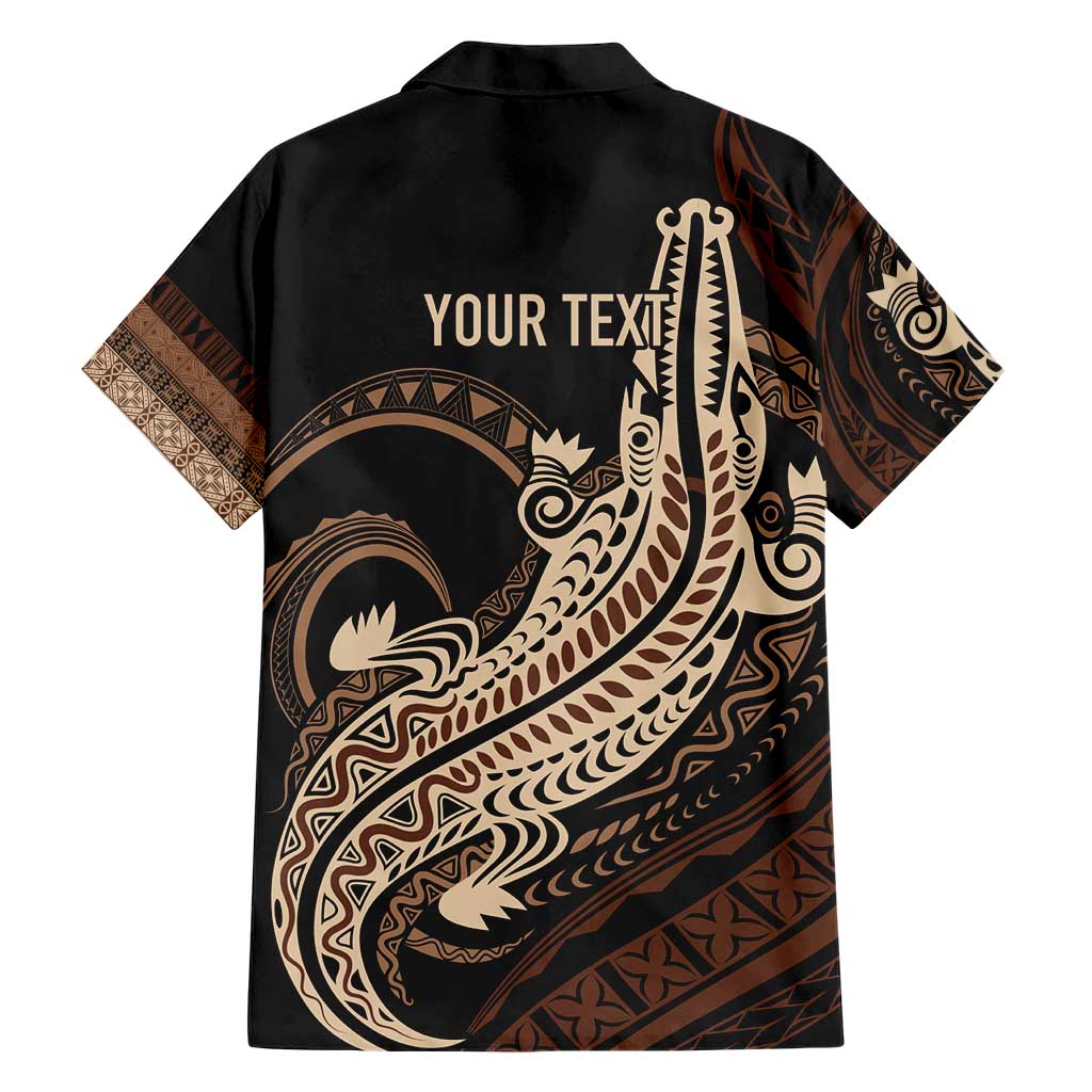 Personalized Solomon Islands Crocodile Family Matching Short Sleeve Bodycon Dress and Hawaiian Shirt Hapi Isles - Independence Anniversary