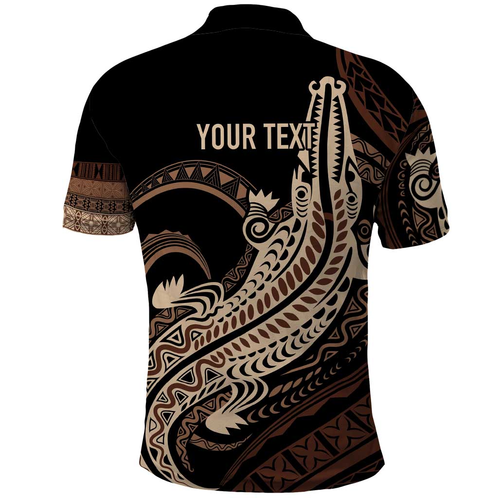 Personalized Solomon Islands Crocodile Polo Shirt Hapi Isles - Independence Anniversary LT7 - Polynesian Pride