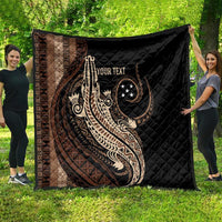 Personalized Solomon Islands Crocodile Quilt Hapi Isles - Independence Anniversary
