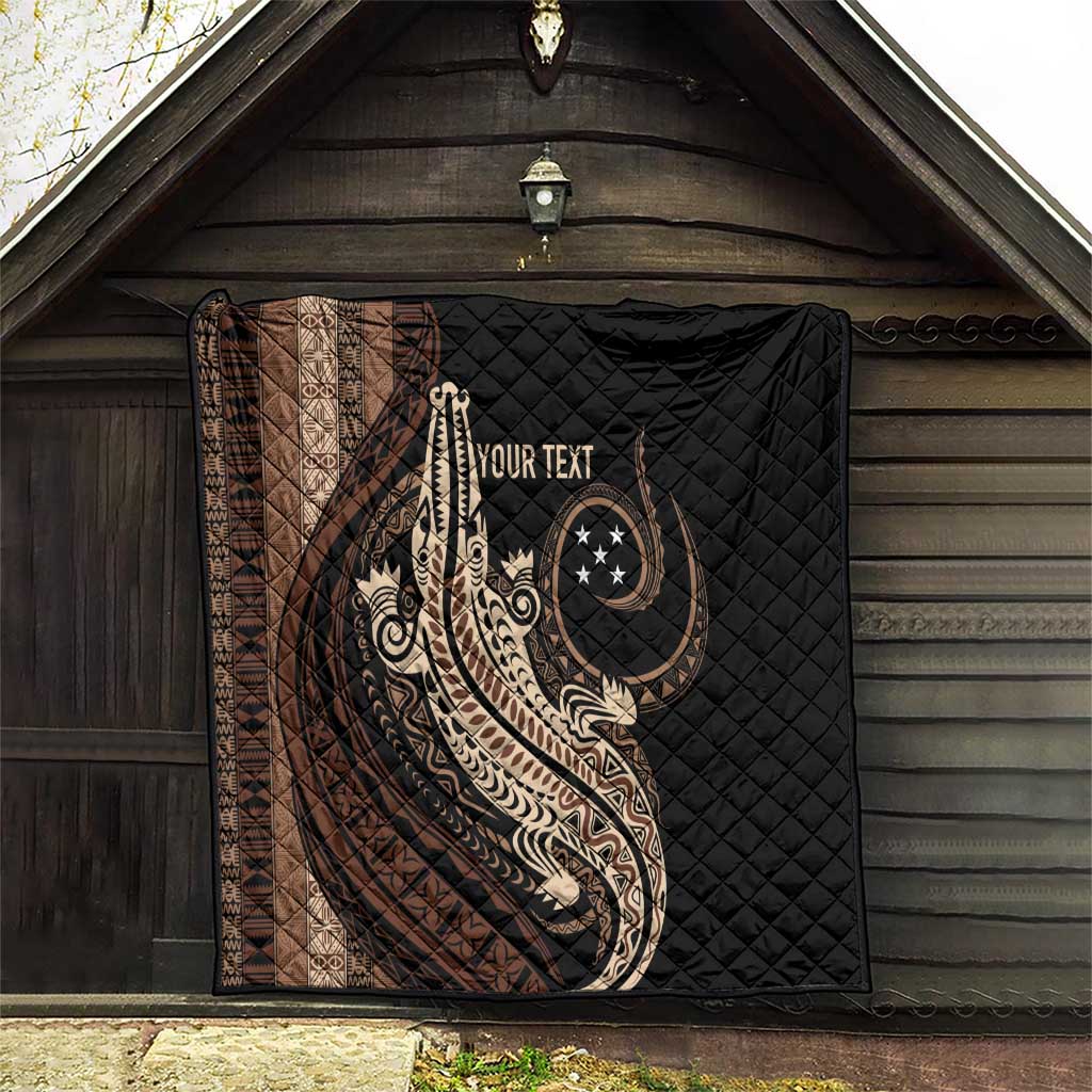 Personalized Solomon Islands Crocodile Quilt Hapi Isles - Independence Anniversary