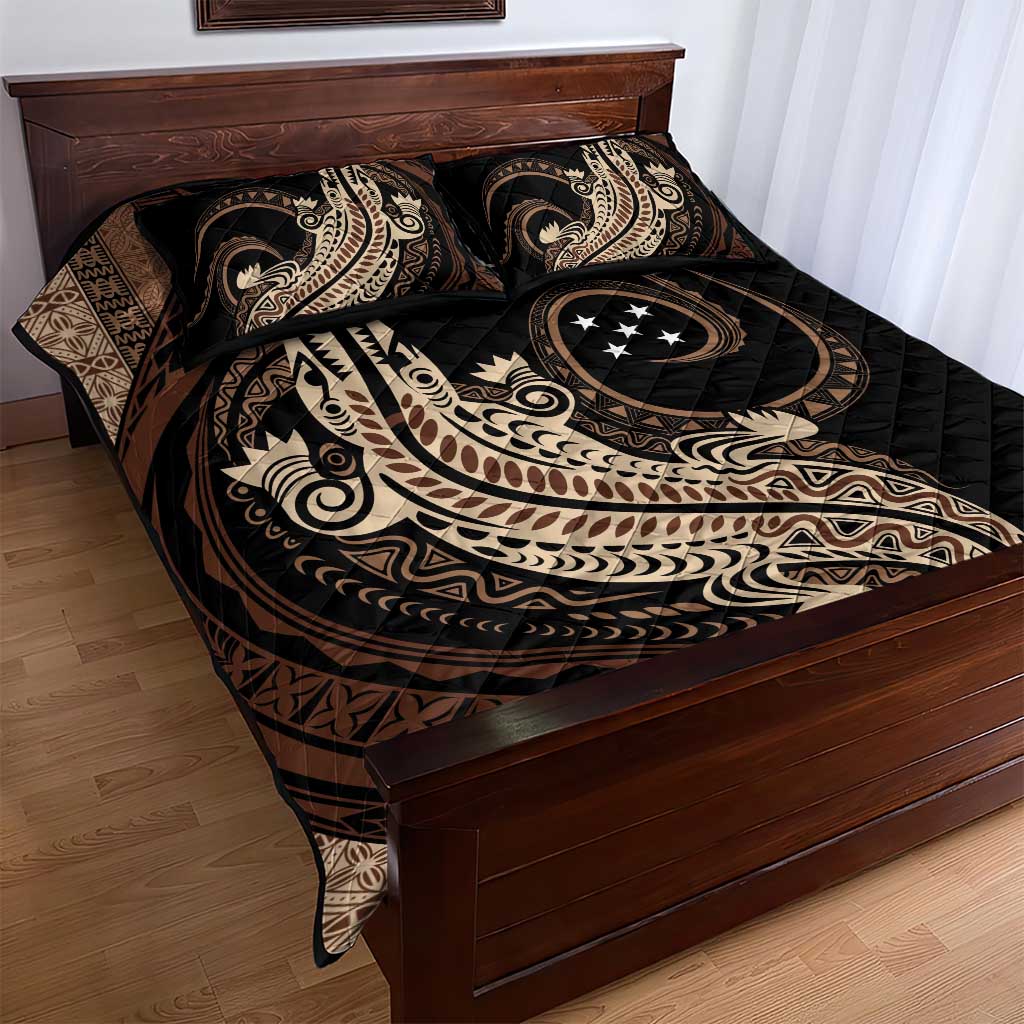 Personalized Solomon Islands Crocodile Quilt Bed Set Hapi Isles - Independence Anniversary