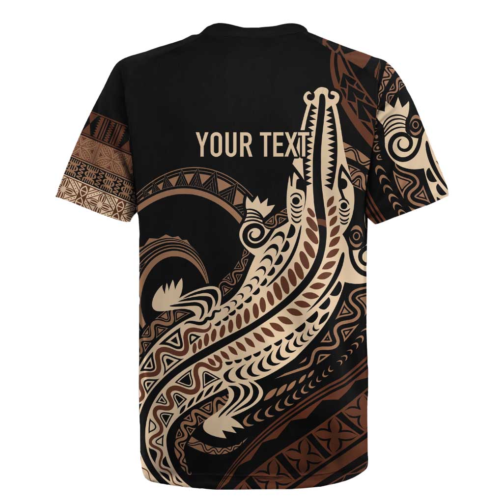 Personalized Solomon Islands Crocodile Rugby Jersey Hapi Isles - Independence Anniversary