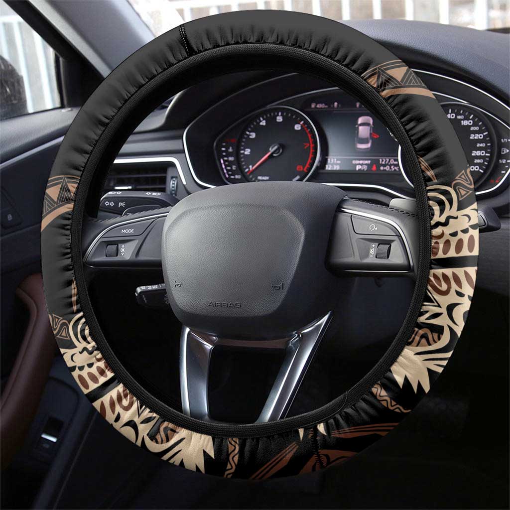 Solomon Islands Crocodile Steering Wheel Cover Hapi Isles - Independence Anniversary