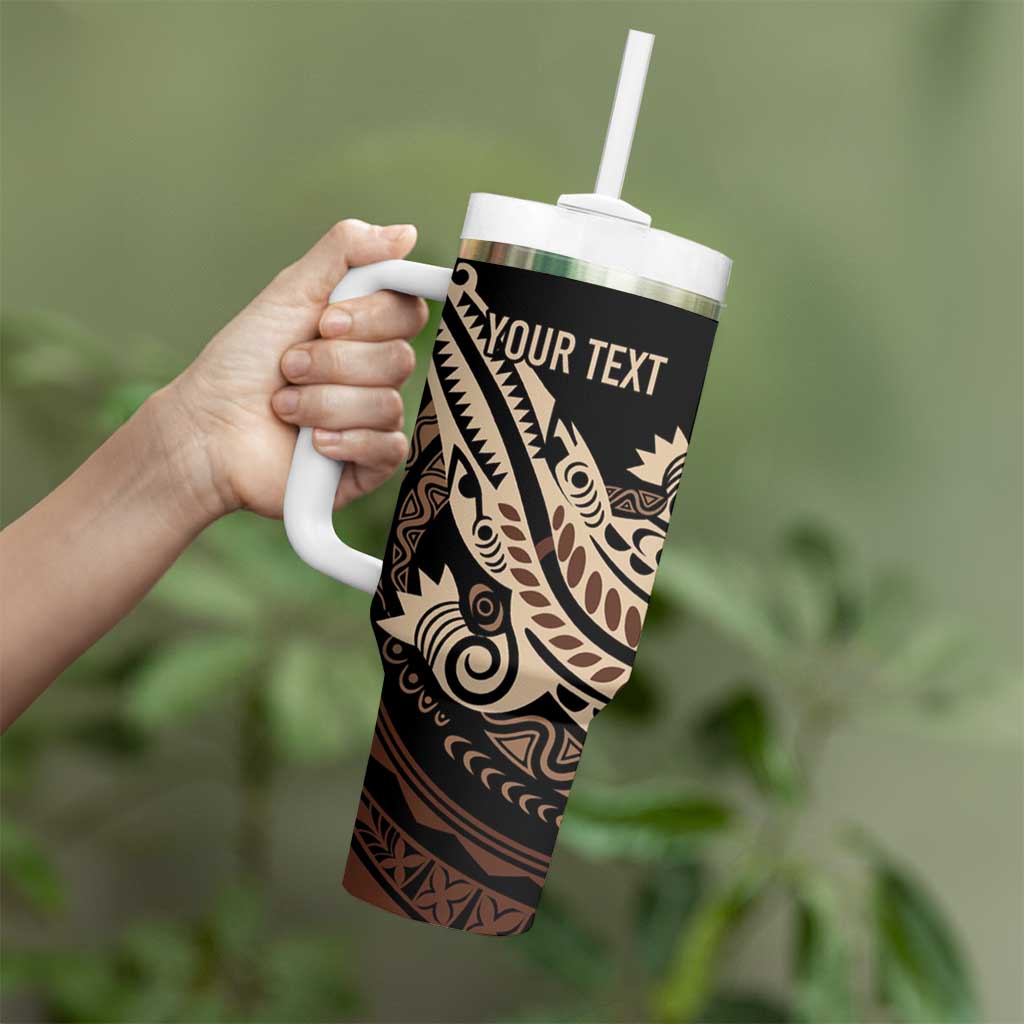 Personalized Solomon Islands Crocodile Tumbler With Handle Hapi Isles - Independence Anniversary