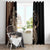 Personalized Solomon Islands Crocodile Window Curtain Hapi Isles - Independence Anniversary