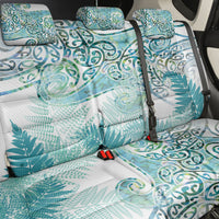 Aotearoa Maori Koru Curves Back Car Seat Cover Mossy Paua Shell