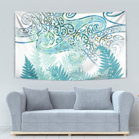 Aotearoa Maori Koru Curves Tapestry Mossy Paua Shell