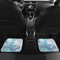 Aotearoa Maori Koru Curves Car Mats Aqua Paua Shell