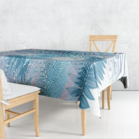 Aotearoa Maori Koru Curves Tablecloth Aqua Paua Shell