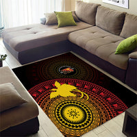 Papua New Guinea Independence Area Rug Tapa Circle