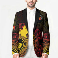 Papua New Guinea Independence Personalized Blazer Tapa Circle