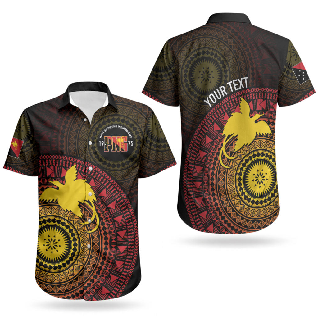 Papua New Guinea Independence Personalized Couples Matching Mermaid Dress and Hawaiian Shirt Tapa Circle LT7 - Polynesian Pride