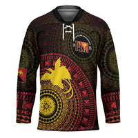Papua New Guinea Independence Personalized Hockey Jersey Tapa Circle