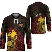 Papua New Guinea Independence Personalized Hockey Jersey Tapa Circle