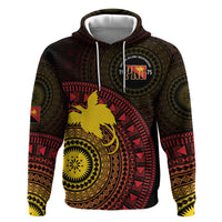 Papua New Guinea Independence Personalized Hoodie Tapa Circle