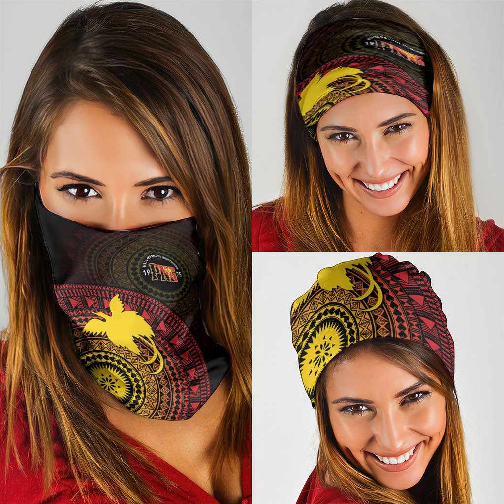 Papua New Guinea Independence Neck Gaiter Tapa Circle