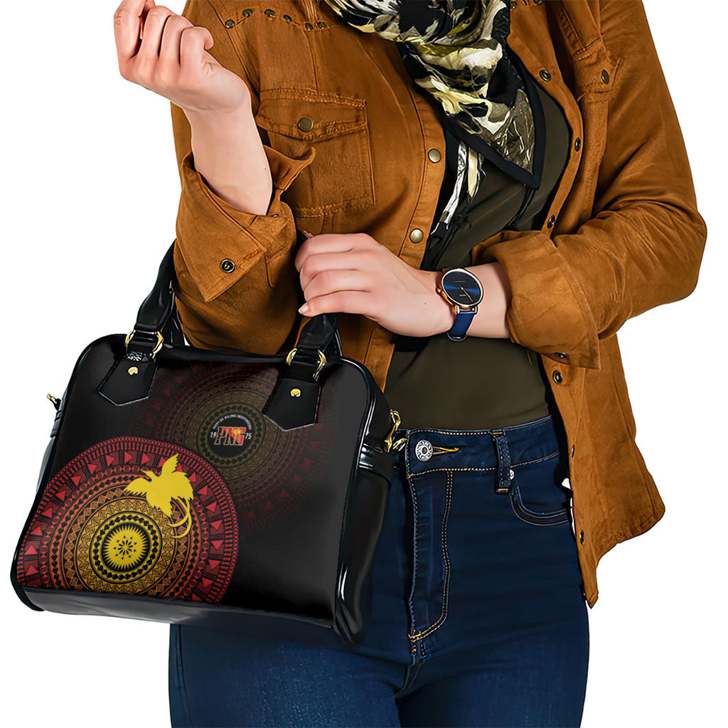 Papua New Guinea Independence Shoulder Handbag Tapa Circle