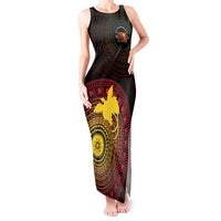 Papua New Guinea Independence Personalized Tank Maxi Dress Tapa Circle