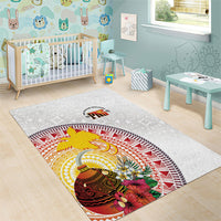 Hapi De Bilong Indipendens Papua New Guinea Area Rug PNG Lime Pot