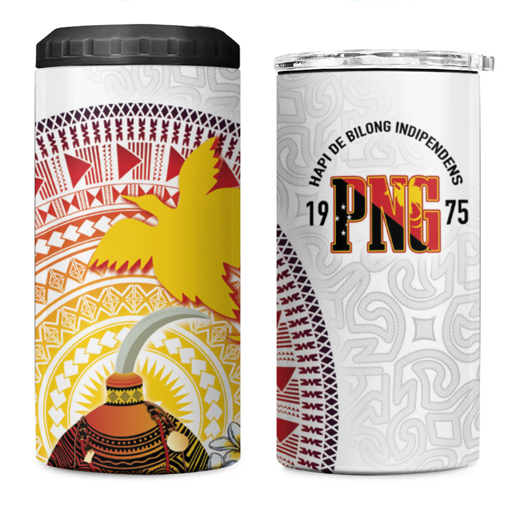 Hapi De Bilong Indipendens Papua New Guinea 4 in 1 Can Cooler Tumbler PNG Lime Pot