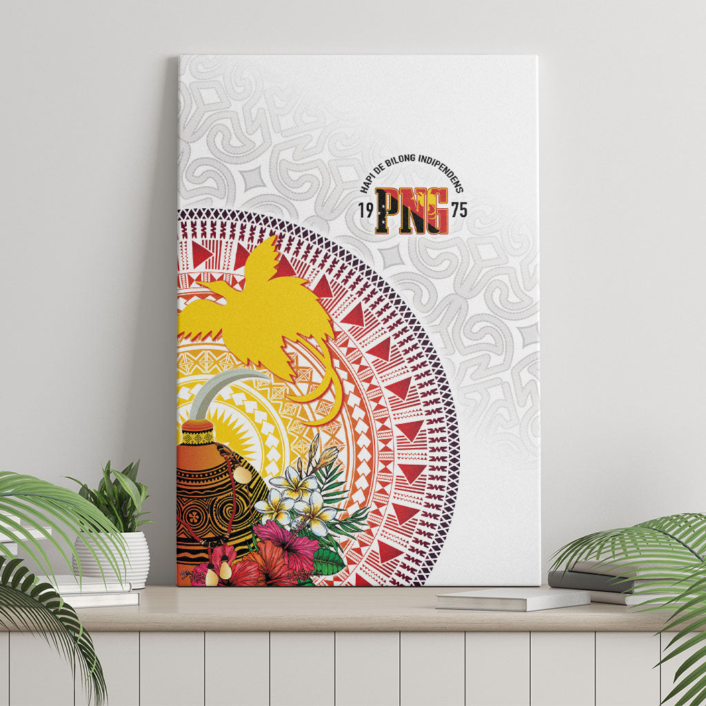 Hapi De Bilong Indipendens Papua New Guinea Canvas Wall Art PNG Lime Pot