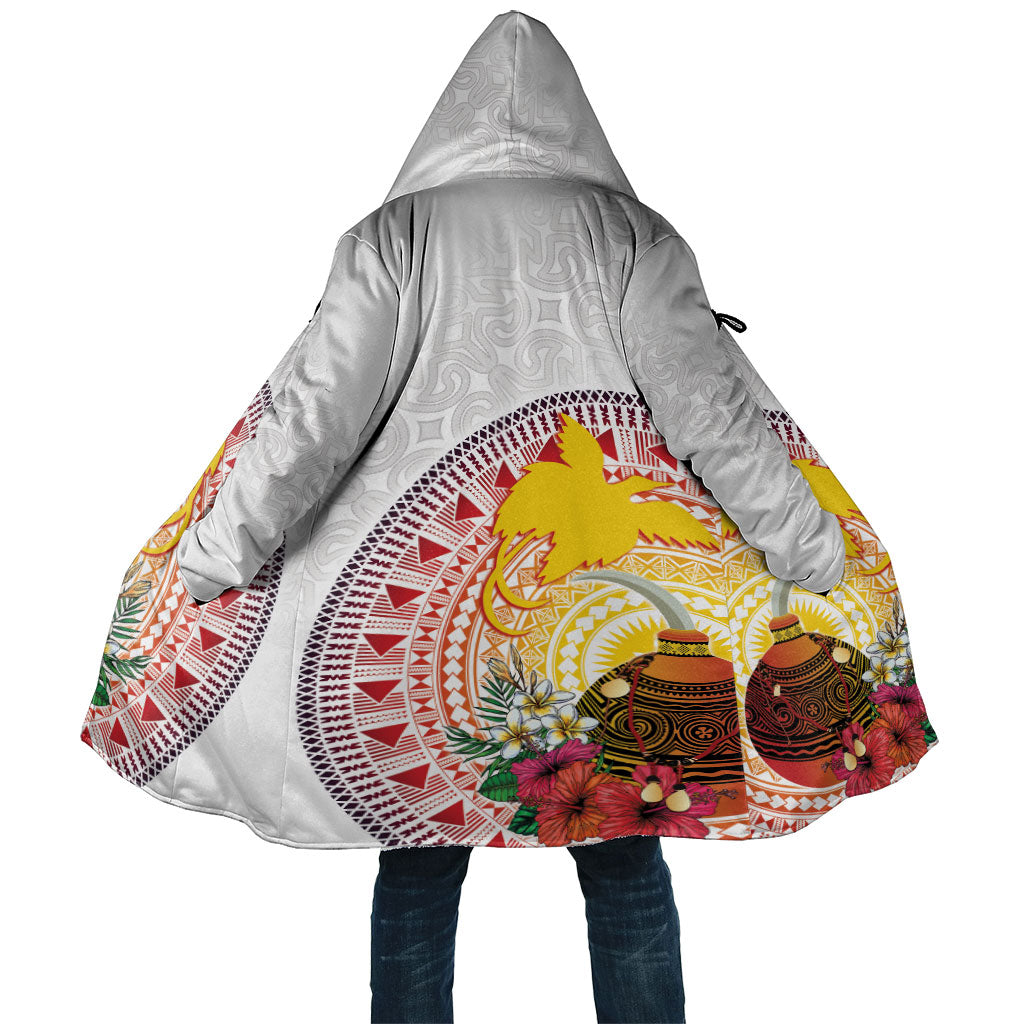 Hapi De Bilong Indipendens Papua New Guinea Cloak PNG Lime Pot LT7 Unisex White - Polynesian Pride