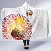 Hapi De Bilong Indipendens Papua New Guinea Hooded Blanket PNG Lime Pot