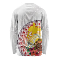 Hapi De Bilong Indipendens Papua New Guinea Long Sleeve Shirt PNG Lime Pot