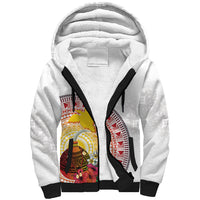 Hapi De Bilong Indipendens Papua New Guinea Sherpa Hoodie PNG Lime Pot