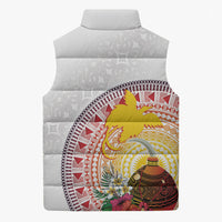Hapi De Bilong Indipendens Papua New Guinea Sleeveless Puffer Jacket PNG Lime Pot