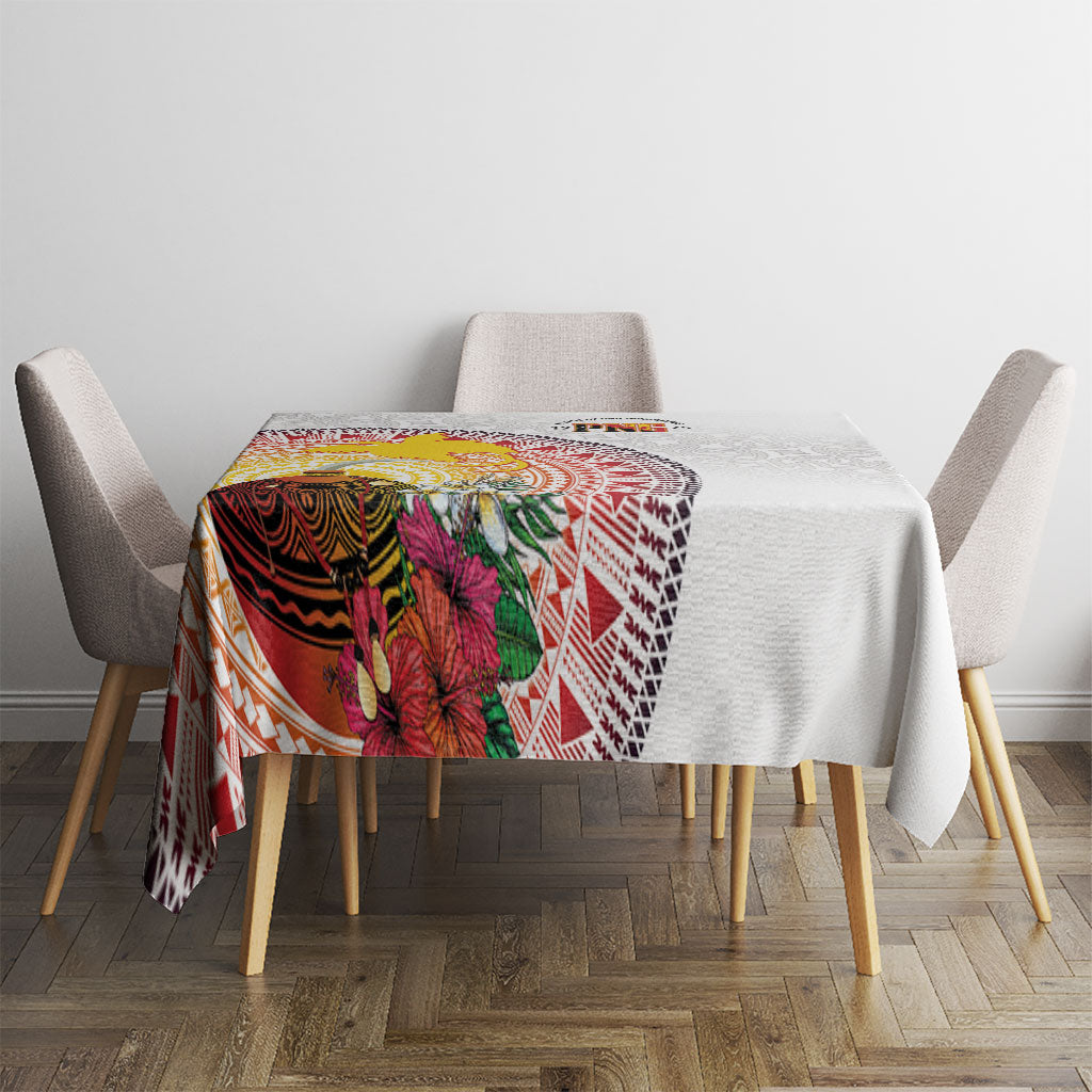 Hapi De Bilong Indipendens Papua New Guinea Tablecloth PNG Lime Pot