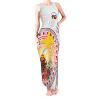 Hapi De Bilong Indipendens Papua New Guinea Tank Maxi Dress PNG Lime Pot
