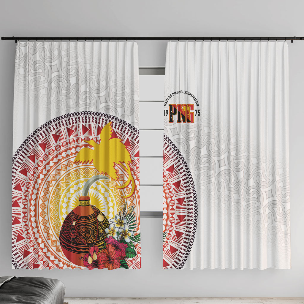 Hapi De Bilong Indipendens Papua New Guinea Window Curtain PNG Lime Pot