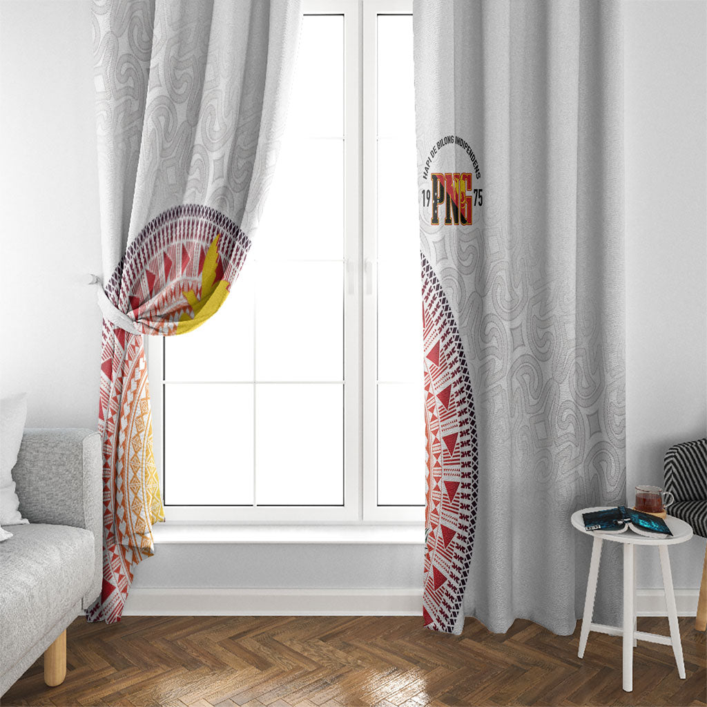 Hapi De Bilong Indipendens Papua New Guinea Window Curtain PNG Lime Pot