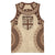 Bula Fiji Day 55th Anniversary Masi Tapa Basketball Jersey Emerald Jubilee - Beige - Polynesian Pride