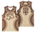 Bula Fiji Day 55th Anniversary Masi Tapa Basketball Jersey Emerald Jubilee - Beige - Polynesian Pride