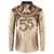 Bula Fiji Day 55th Anniversary Masi Tapa Button Sweatshirt Emerald Jubilee - Beige - Polynesian Pride