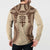 Bula Fiji Day 55th Anniversary Masi Tapa Button Sweatshirt Emerald Jubilee - Beige - Polynesian Pride