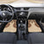 Bula Fiji Day 55th Anniversary Masi Tapa Car Mats Emerald Jubilee - Beige - Polynesian Pride