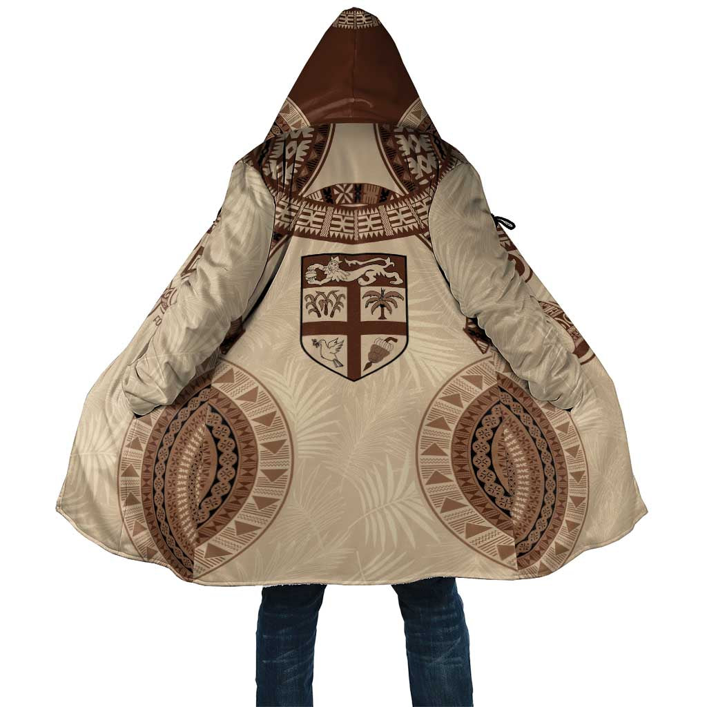 Bula Fiji Day 55th Anniversary Masi Tapa Cloak Emerald Jubilee - Beige - Polynesian Pride