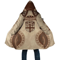 Bula Fiji Day 55th Anniversary Masi Tapa Cloak Emerald Jubilee - Beige - Polynesian Pride