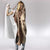 Bula Fiji Day 55th Anniversary Masi Tapa Hooded Blanket Emerald Jubilee - Beige - Polynesian Pride