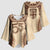 Bula Fiji Day 55th Anniversary Masi Tapa Kimono Sleeve Blouse Emerald Jubilee - Beige - Polynesian Pride