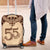 Bula Fiji Day 55th Anniversary Masi Tapa Luggage Cover Emerald Jubilee - Beige - Polynesian Pride