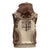 Bula Fiji Day 55th Anniversary Masi Tapa Sleeveless Hoodie Emerald Jubilee - Beige - Polynesian Pride